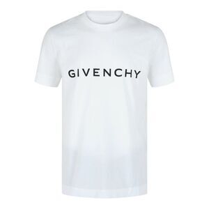 Givenchy White T-shirt with Black Logo